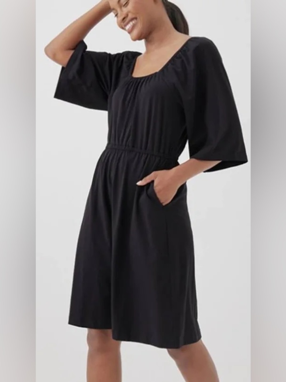 Pact Flutter Sleeve Dress size small
